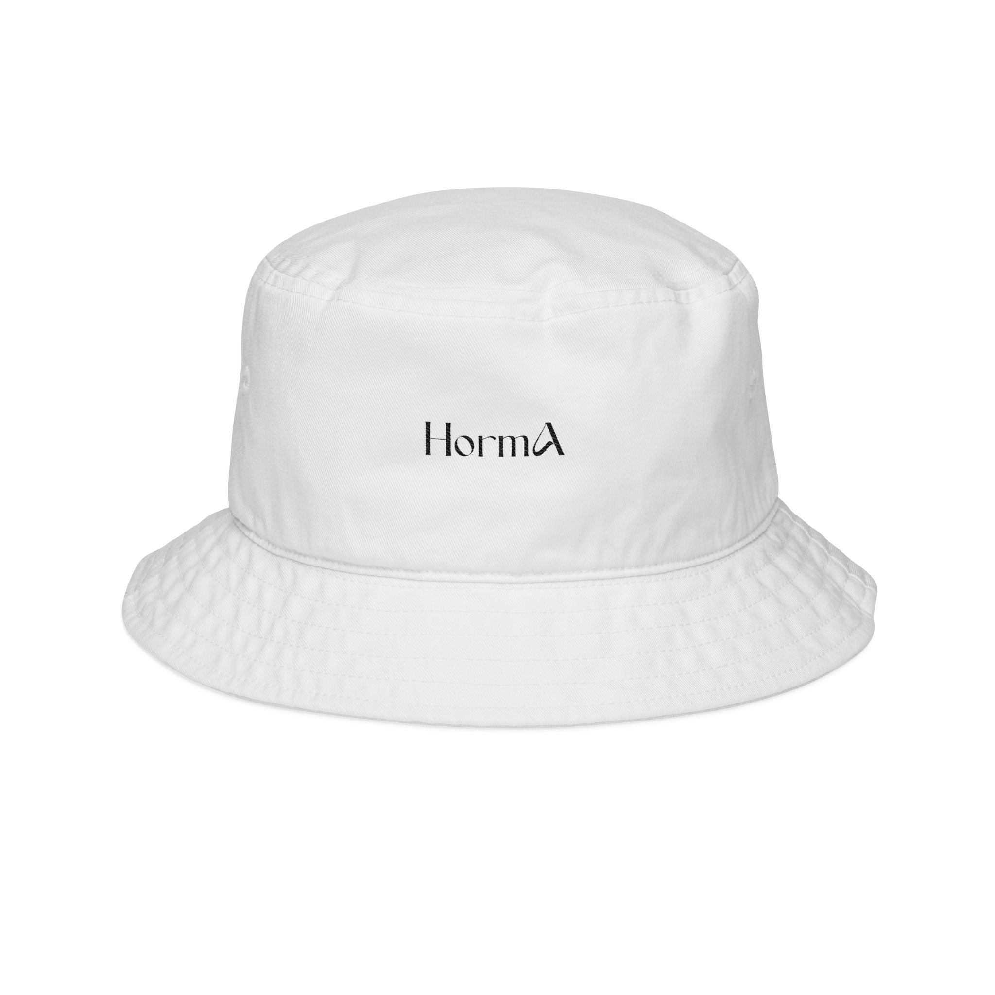 HORMA Embroidered Bucket Hat — White Printify