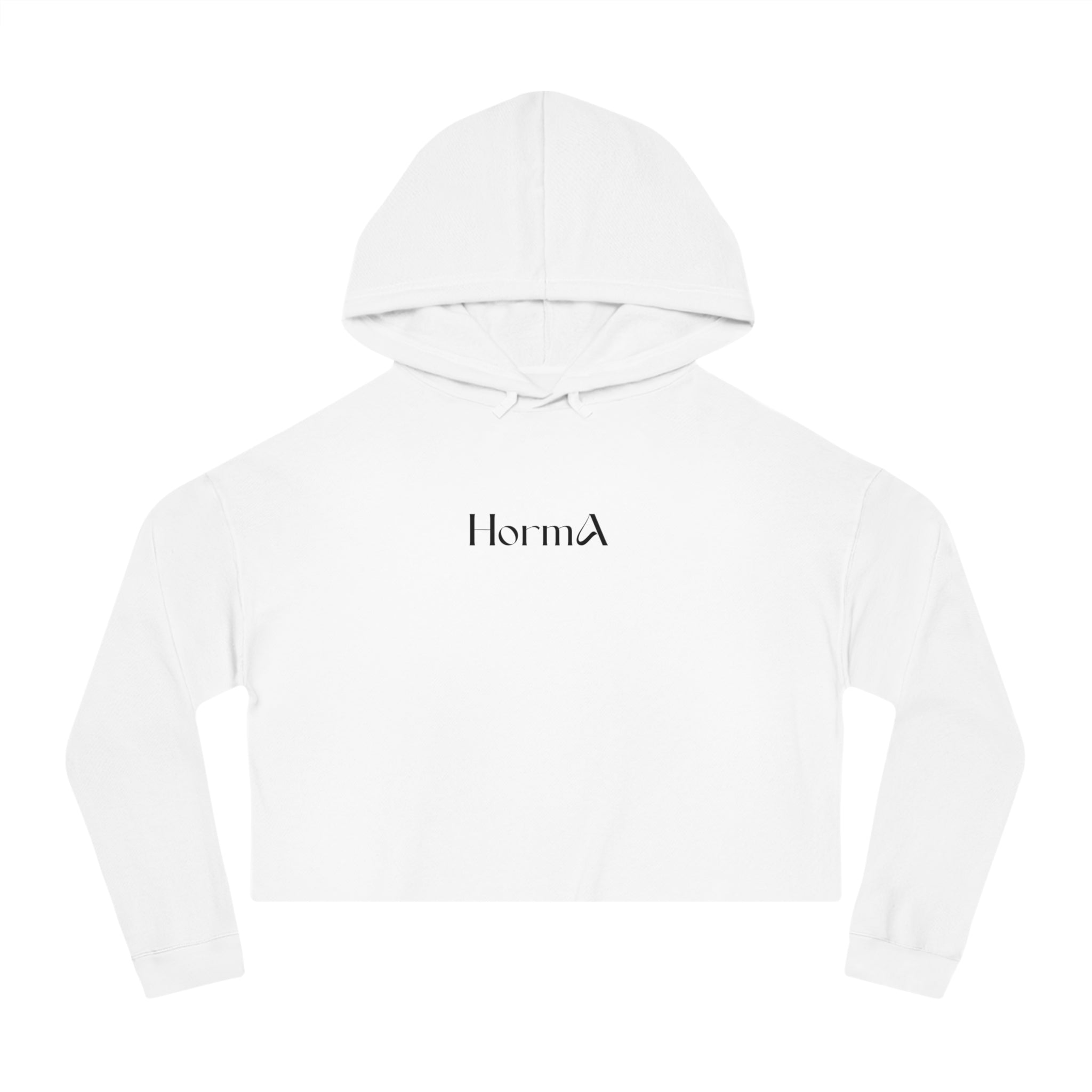 HORMA Cropped Hoodie — White Printify