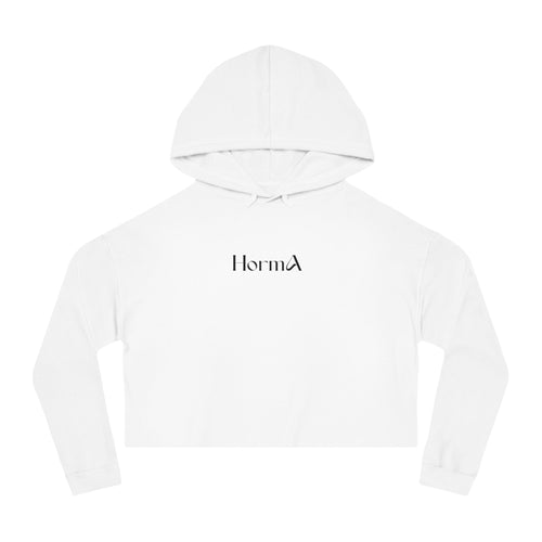 HORMA Cropped Hoodie — White Printify
