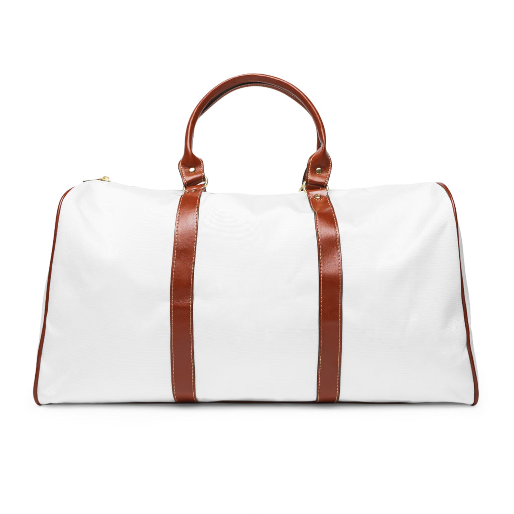 HORMA Travel Duffel Bag — White & Brown Printify