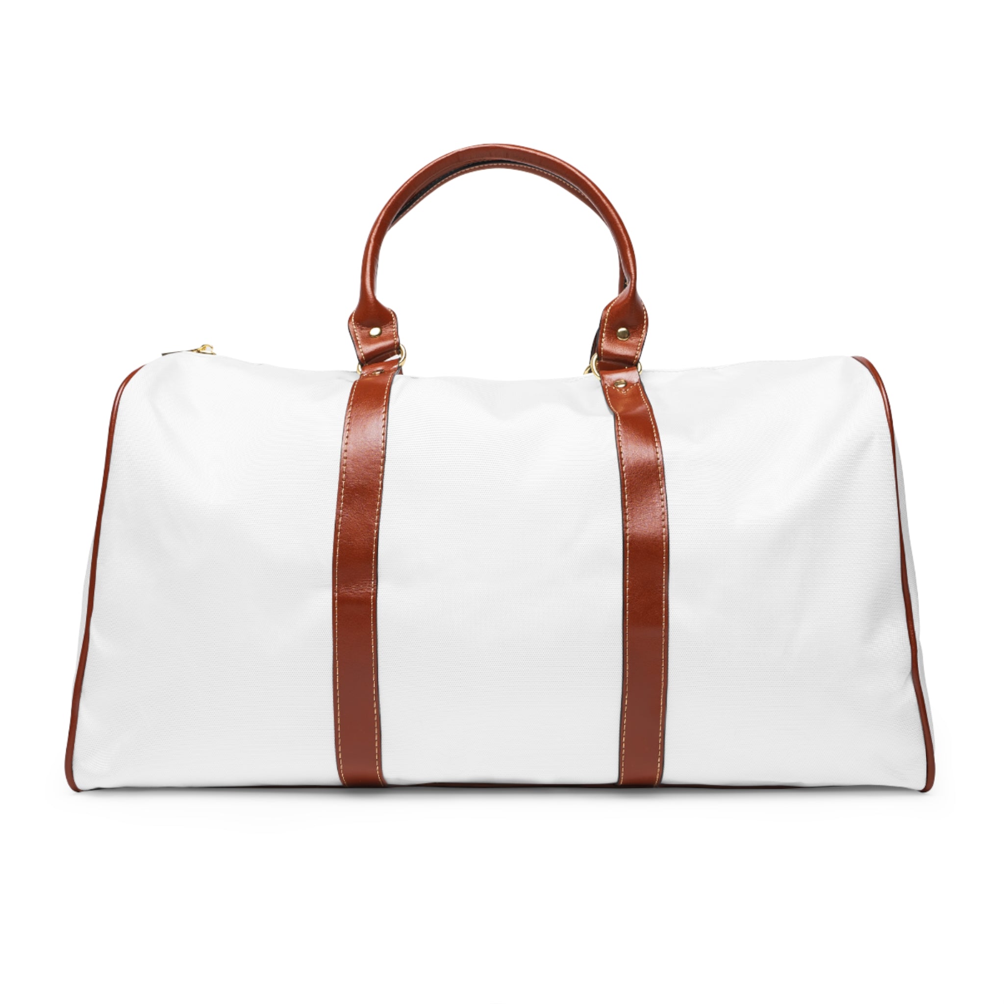 HORMA Travel Duffel Bag — White & Brown Printify