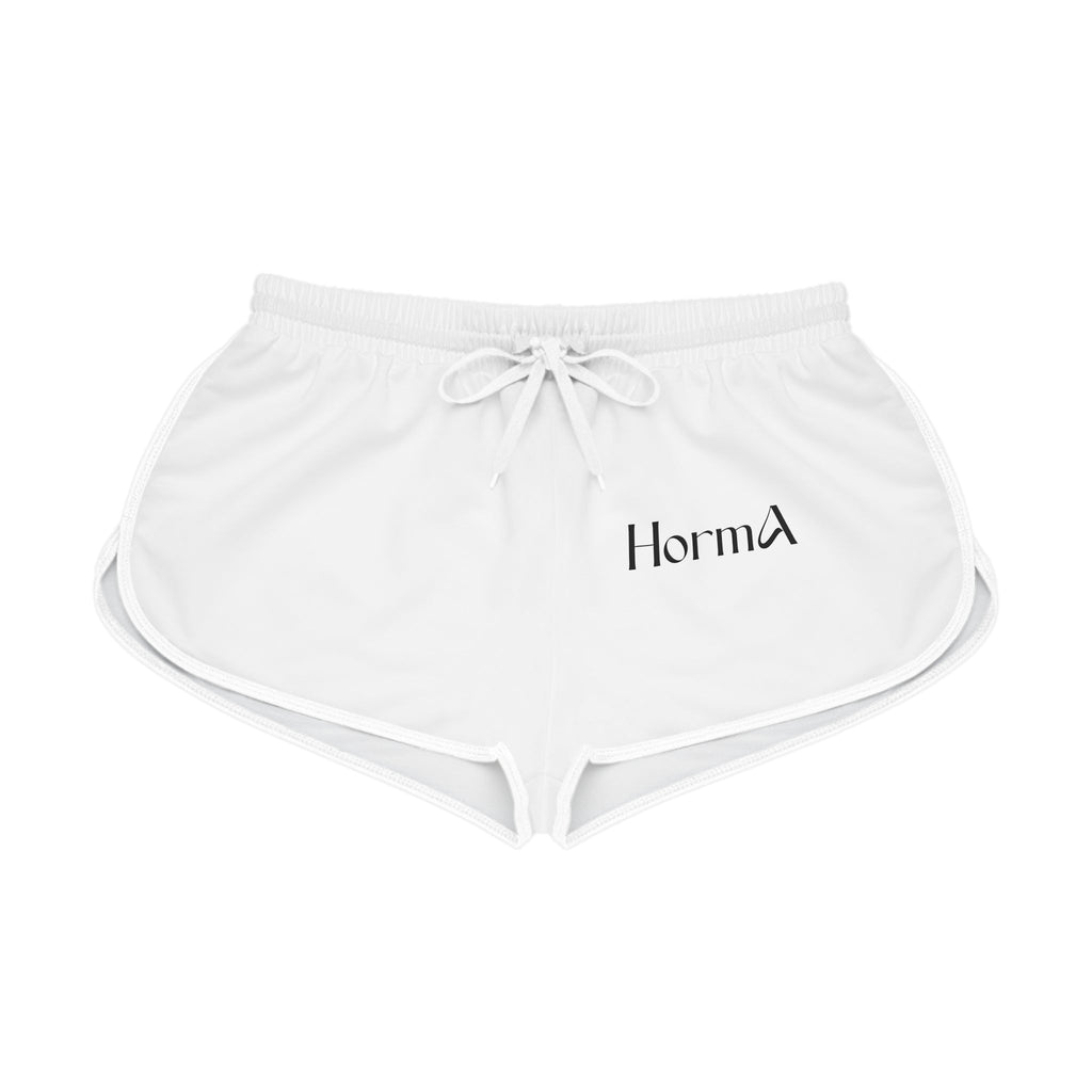 HORMA Embroidered Relaxed Shorts — White Printify