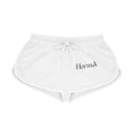 HORMA Embroidered Relaxed Shorts — White Printify