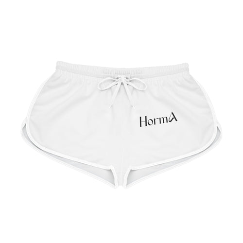HORMA Embroidered Relaxed Shorts — White Printify