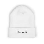 HORMA Knit Beanie — White Printify