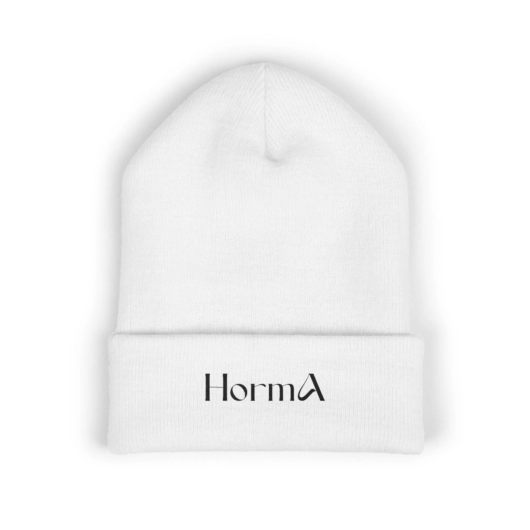HORMA Knit Beanie — White Printify